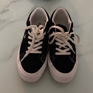 Converse Black and White Low-Top Sneakers
